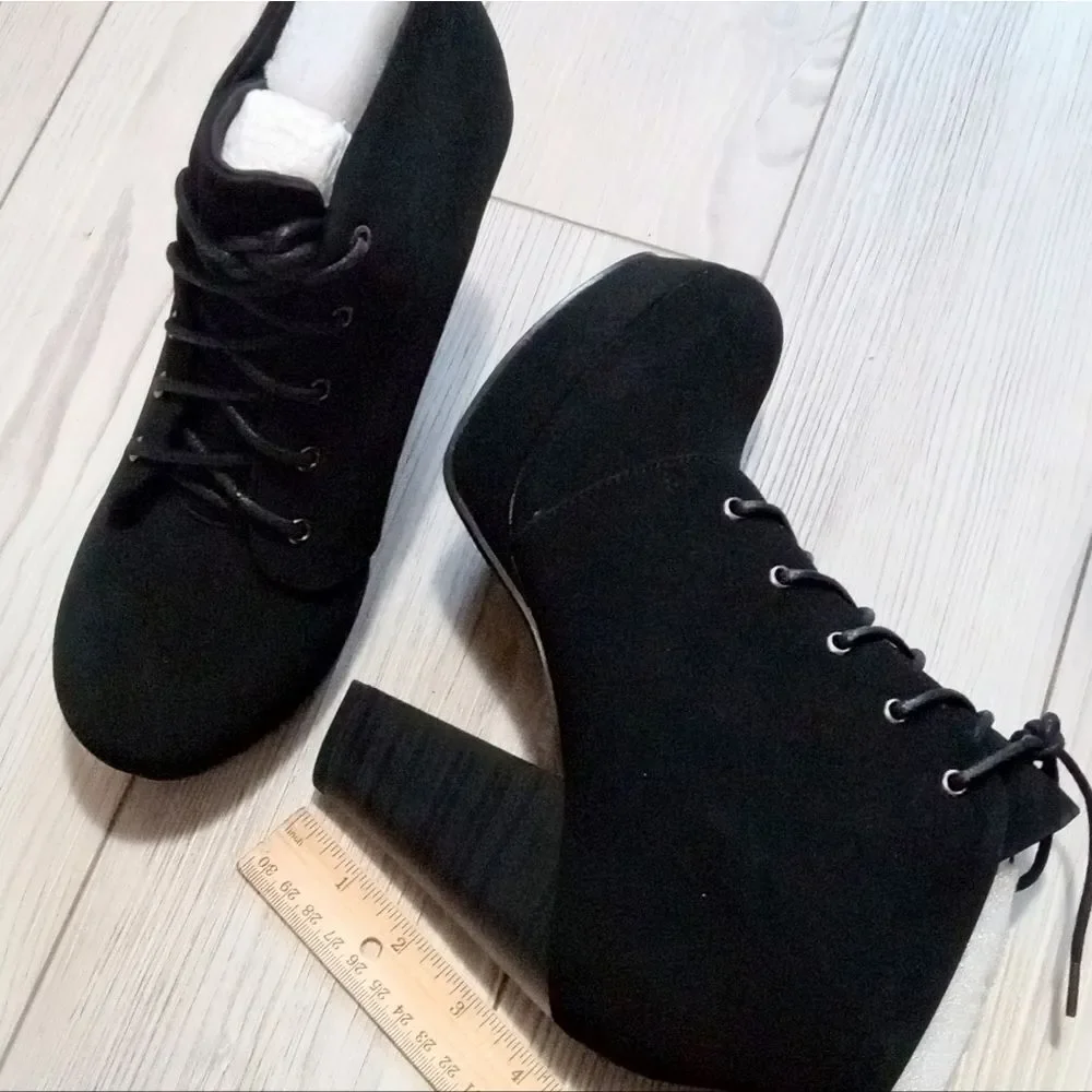 (S-4237) Soda AGENDA-S HEELED BOOTIE Sz 7